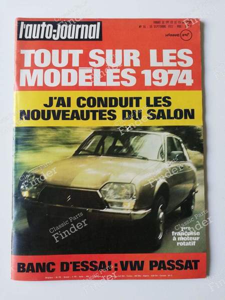 L'Auto-Journal - #16 (15 septembre 1973) - CITROËN GS / GSA - #16- 0