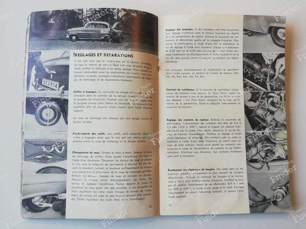 Manuel d'entretien - OPEL Olympia Rekord - OM-5317-F- 3