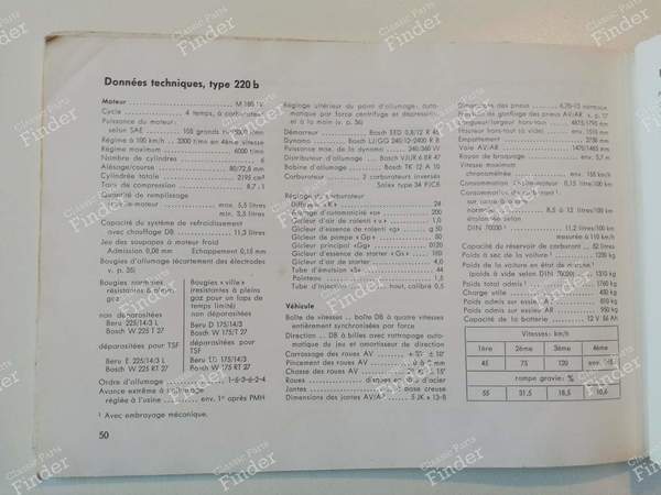 Gebrauchsanweisung - MERCEDES BENZ W111 / W112 (Heckflosse) - 6440- 4