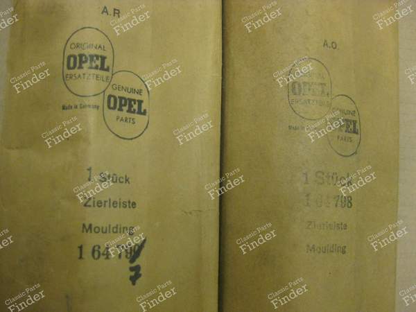 NOS outside Sill Mouldings (Aluschwelleisten) for Opel Olympia Rekord, Caravan 1957 - OPEL Olympia Rekord - #164797, #164798- 6