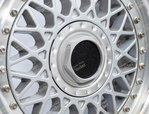 Lot de 4 caches moyeu pour jante BBS en 15 pouces - VOLKSWAGEN (VW) Golf I / Rabbit / Caddy / Jetta - Equiv. RJ407- thumb-2