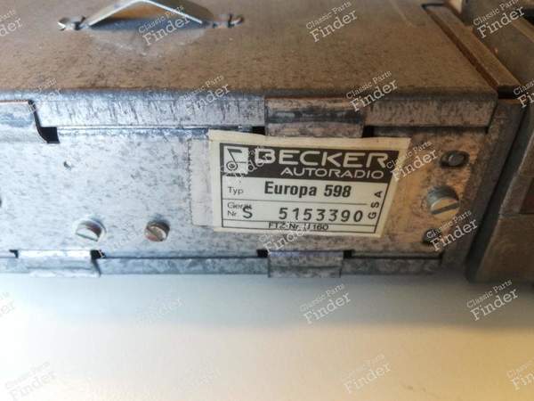 Becker Autoradio - BMW 2800 CS/2.5 CS/3.0 CS/3.0 CSI/3.0 CSL (E9) - Europa 598- 7