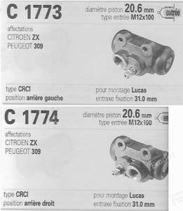 Kit freins arrière - PEUGEOT 309 - OEK201- thumb-4