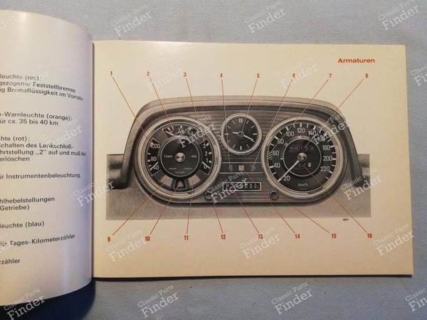 Owner's manual - Versions 250 & 280 - MERCEDES BENZ /8 (W114 / W115) - 1145844796 / 6500 4652- 2