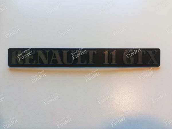 Sigle de coffre GTX - RENAULT 9 / Alliance / Broadway / 11 / Encore (R9 / R11) - 7700751349- 8