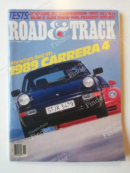 Road & Track - Novembre 1988 - PORSCHE 911 (964) - Volume 40 - #3- 0