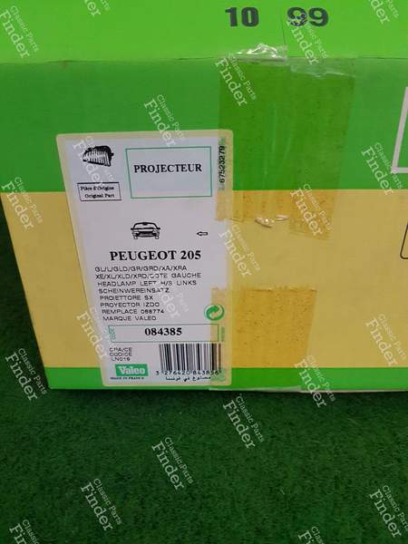 Headlight optic left Peugeot 205 - PEUGEOT 205 - 084385- 1