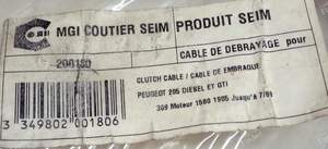 Clutch release cable Manual adjustment - PEUGEOT 205 - 200180- thumb-3