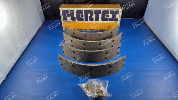 Set of 4 rear brake shoe linings - PEUGEOT 504 - 520720- 0