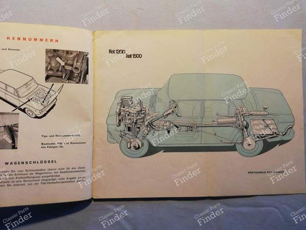 Manuel de bord - FIAT 1300 / 1500 - 300-1160- 2