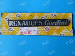 "R5 Gordini" Emblem - RENAULT 5 / 7 (R5 / Siete)