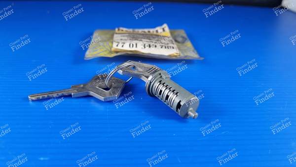 Tankdeckelzylinder mit 2 Schlüsseln mit dem Rautenzeichen - RENAULT 21 (R21) - 7701349789- 0