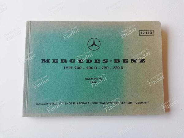 Ersatzteilhandbuch - 'Catalog A' 1968 - MERCEDES BENZ /8 (W114 / W115) - 12140 - 40000 - 12.67- 0