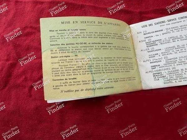 Notice d'emploi autoradio d'origine - CITROËN DS / ID - Radioën S191- 4