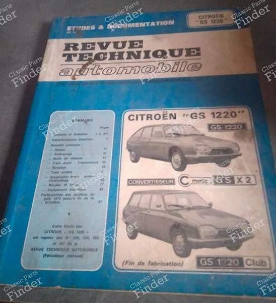 RTA for Citroën GS 1220 Sedan and Estate - CITROËN GS / GSA 