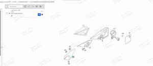 INTERIOR COVER FOR MIRROR - RIGHT SIDE - MERCEDES BENZ E (W124) - A12472012117095- thumb-3