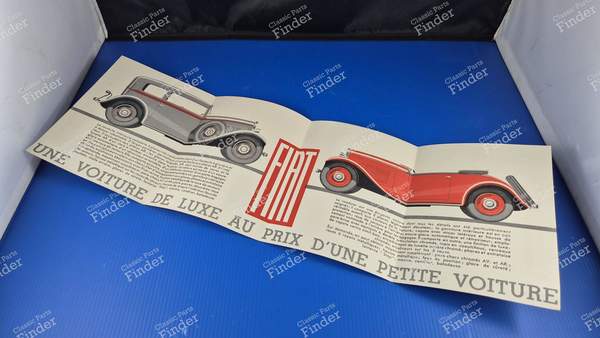 Fascicule brochure publicitaire - FIAT 508 Balilla - 6CV- 1