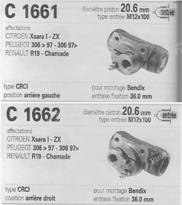 Kit freins arrière - PEUGEOT 206 - K116- thumb-3