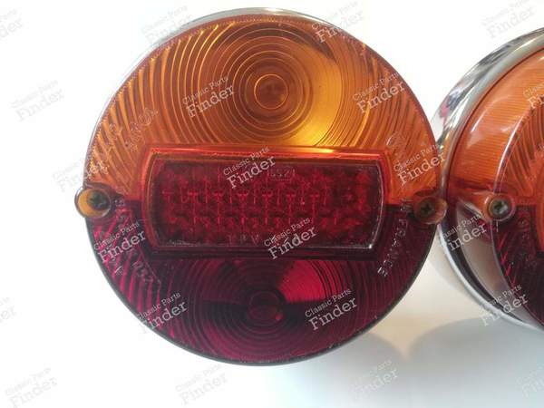 Pair of rear lights - SIMCA 900 / Simc'4 / 1000 / 1005 / 1006 / 1118 /Abarth 1150 - 509874- 1