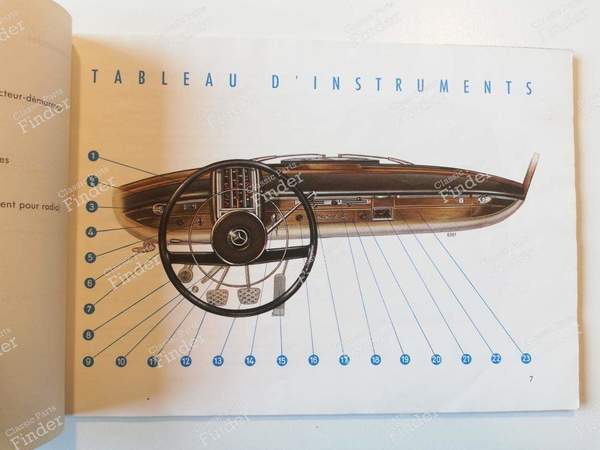 Gebrauchsanweisung - MERCEDES BENZ W111 / W112 (Heckflosse) - 6440- 3