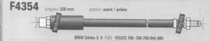 Vorderer/hinterer Schlauch - BMW 3 (E30) - F4354- thumb-1