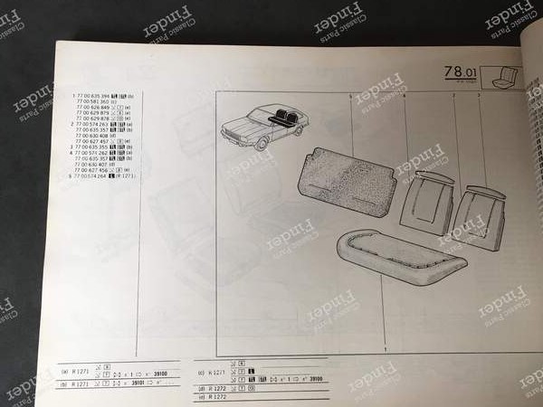 Spare Parts Manual - PR1020, 4th Edition - RENAULT 20 / 30 (R20 / R30) - 7701444183- 5