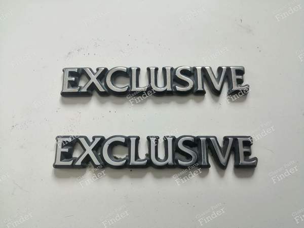 Pair of 'Exclusive' finish logos - CITROËN XM 