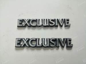 Pair of 'Exclusive' finish logos - CITROËN XM