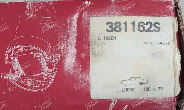 Satz Hinterradbremse LUCAS - CITROËN ZX - 381162S- 7