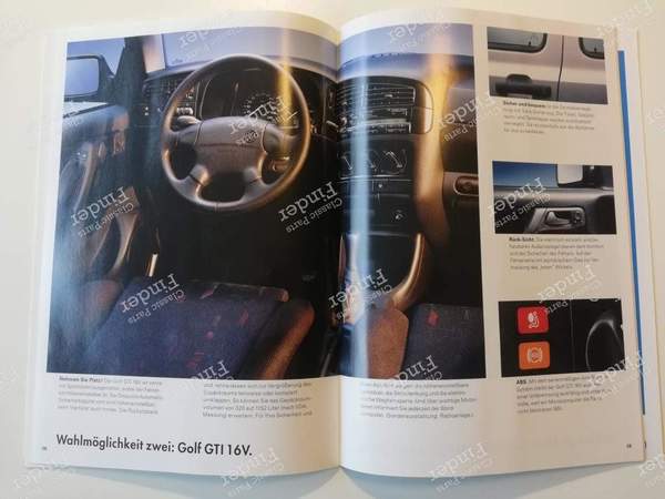 Brochure commerciale Golf 3 GTI - VOLKSWAGEN (VW) Golf III / Vento / Jetta - 515/1190.31.00- 5