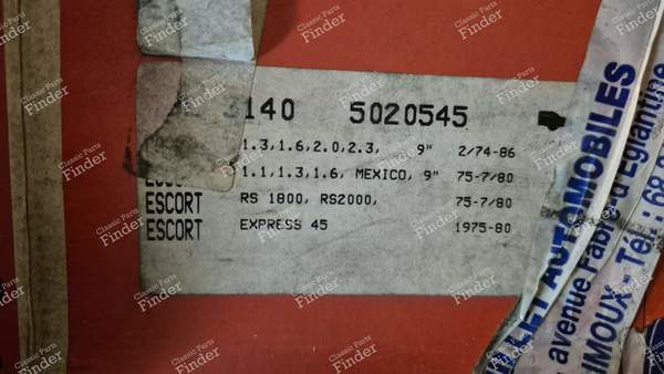 Jeu de 4 mâchoires de freins arrière - FORD Escort (MK1) - 5020545- 3