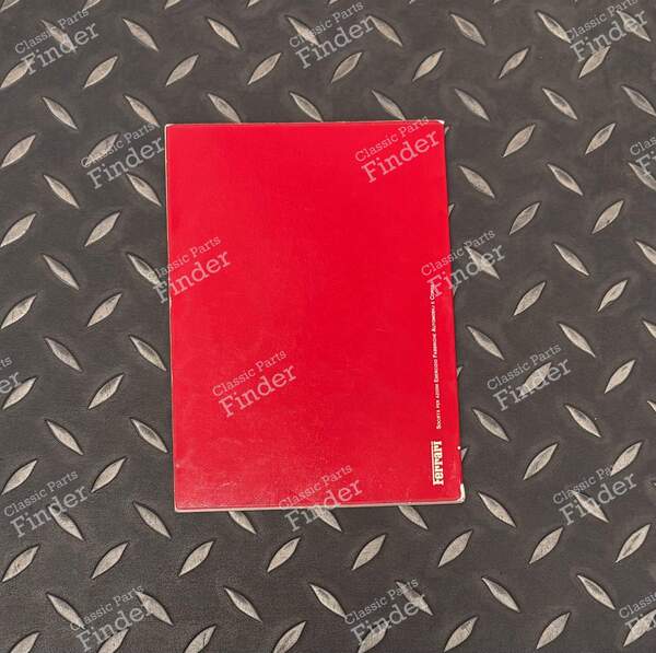 Owner's Manual – 1975 - FERRARI 308 / 208 / 328 - 1