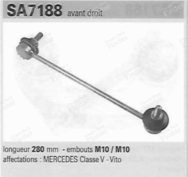 Pair of front stabilizer links, left and right - MERCEDES BENZ V / Vito - SA7188/SA8188- 1