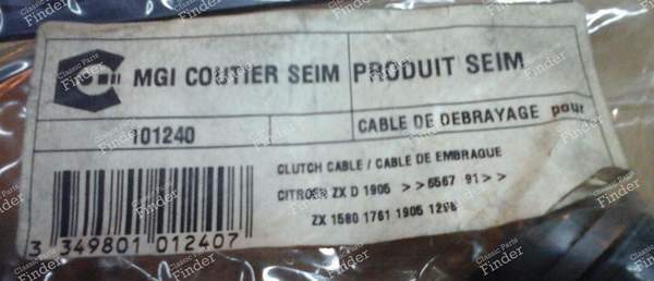 Clutch release cable Manual adjustment - CITROËN ZX - 101240- 4