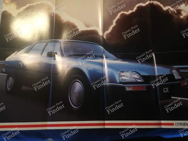 Prospectus + affiche - CITROEN CX 25 GTI Turbo - Série 1 - CITROËN CX - 2
