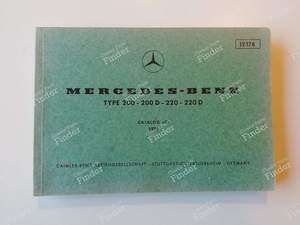 Manuel de pièces détachées - 'Catalog C' - MERCEDES BENZ /8 (W114 / W115)