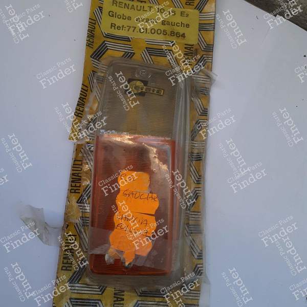 Cabochon clignotant / veilleuse avant gauche - RENAULT 8 / 10 (R8 / R10) - 3076B / 7701005864