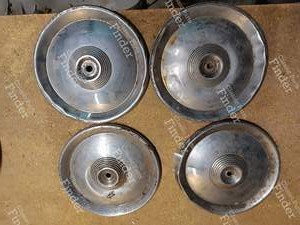 4 verchromte Radkappen für PEUGEOT 204