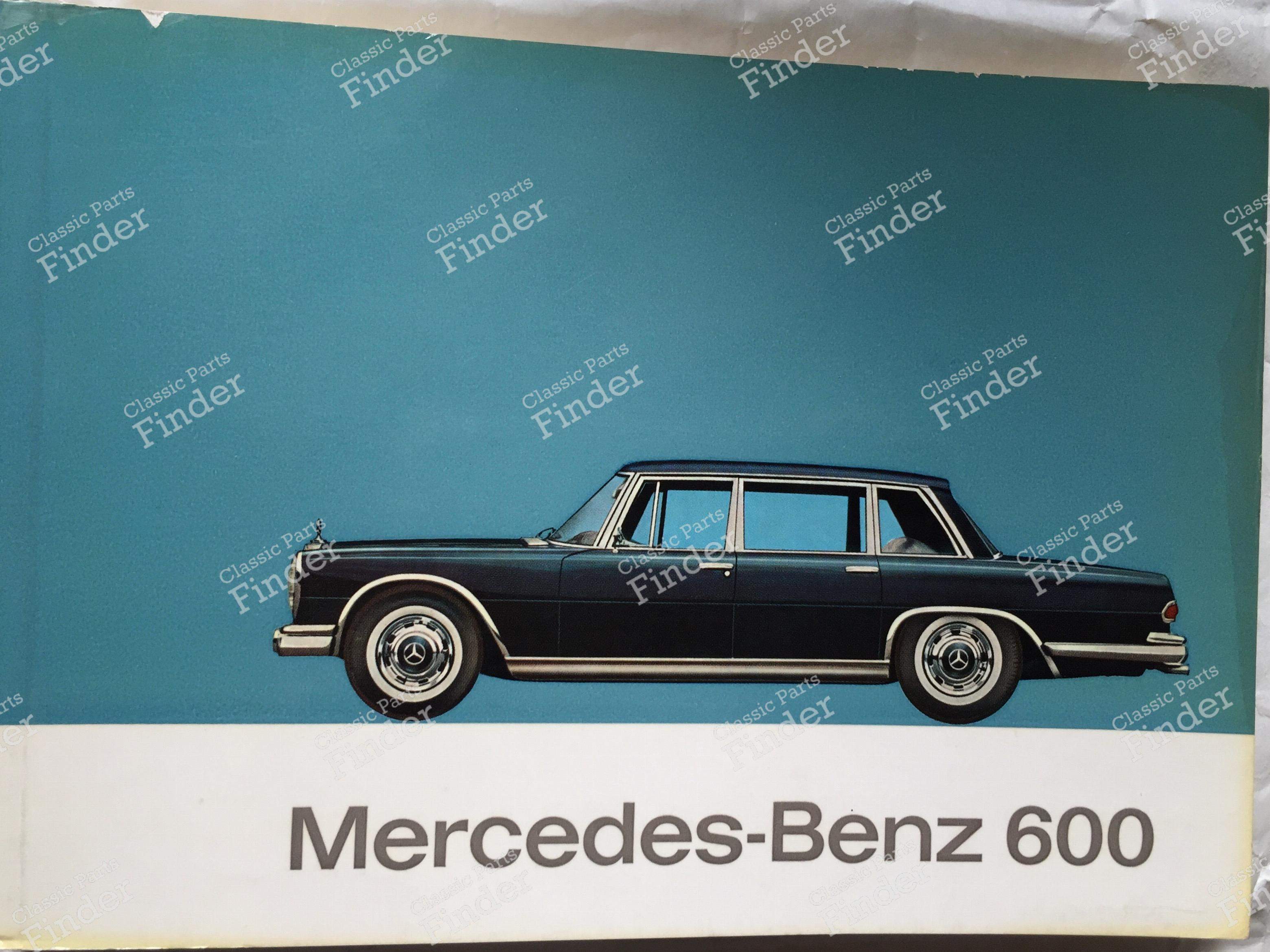 Maintenance manual - MERCEDES BENZ 600 (W100) - Ref. 1005840796
