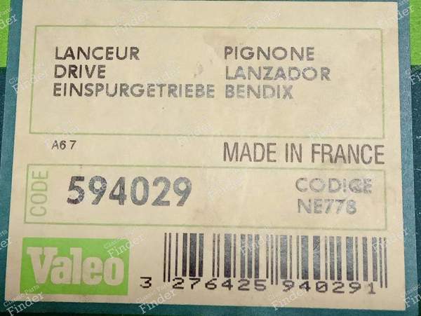 Anlasserritzel - CITROËN AX - 594029- 2