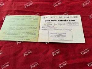 Notice d'emploi autoradio d'origine - CITROËN DS / ID - Radioën S191- thumb-5