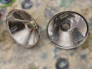 Pair of headlight dishes - Repair for Marchal ABTP 485 headlights - CITROËN DS / ID