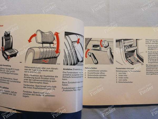 On-board manual - MERCEDES BENZ /8 (W114 / W115) - 1155846096 / 6500 4643- 5