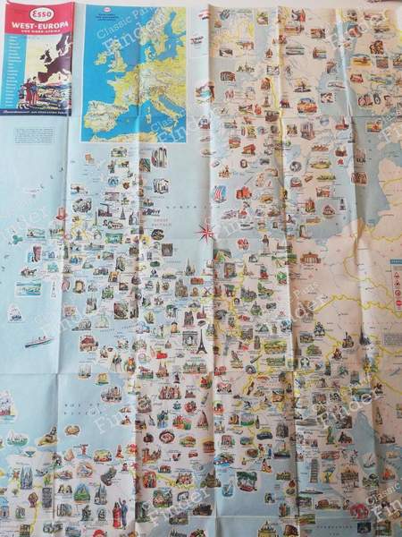 Road maps including FORD Germany network (late 50s-early 60s) - FORD Taunus 17M / 20M (P5) - 6