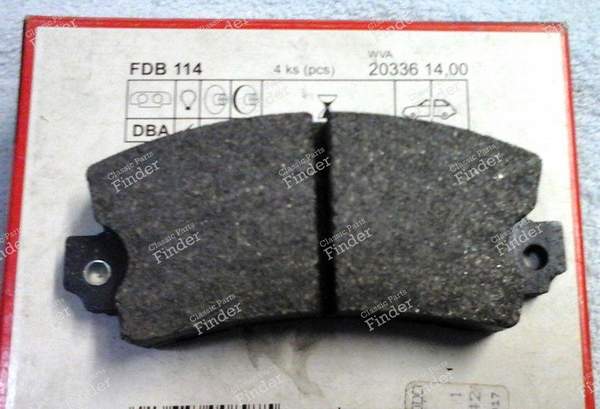 Rear brake pads - RENAULT Fuego - FDB114- 0