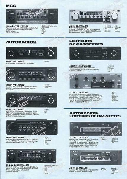 Philips AN491 car radio - AUDI 80/90 (B3/B4) - 22AN491/00- 5