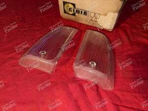 Pair of front turn signal cabochons - SIMCA-CHRYSLER-TALBOT 1307 / 1308 / 1309 / 1510 / 150 / Solara / Alpine - thumb-1