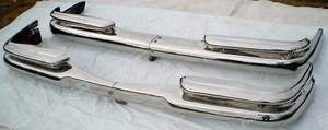 Complete front and rear bumpers - MERCEDES BENZ W111 / W112 (Heckflosse)