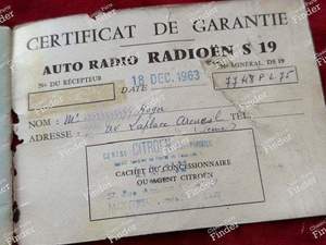 Notice d'emploi autoradio d'origine - CITROËN DS / ID - Radioën S19- thumb-7