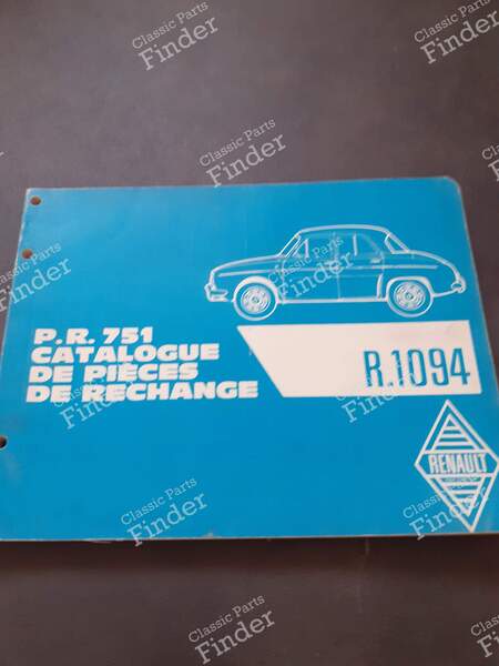 Ersatzteilkataloge - RENAULT Dauphine / Ondine - PR650 / PR751- 0
